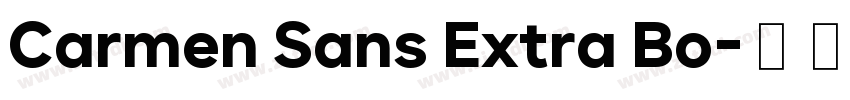 Carmen Sans Extra Bo字体转换